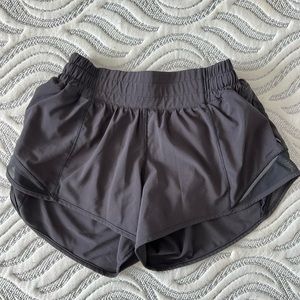 Black Lululemon Hotty Hot Shorts